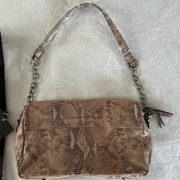 NEW B Makowsky Snakeskin Boho bag - Picture 5 of 11